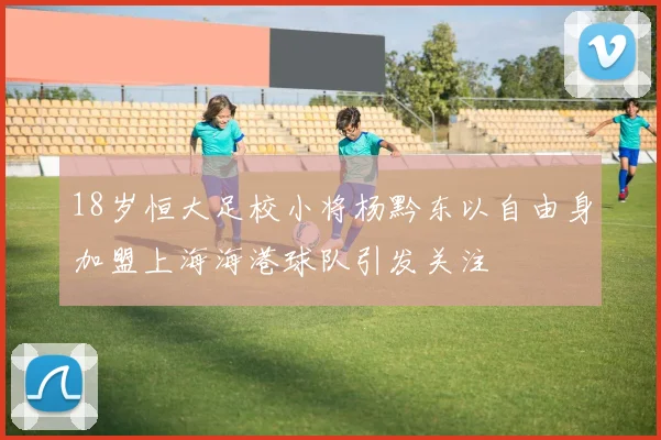 18岁恒大足校小将杨黔东以自由身加盟上海海港球队引发关注